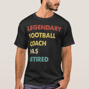 Camiseta O Treinador De Futebol Do Retro Legendário Se Apos