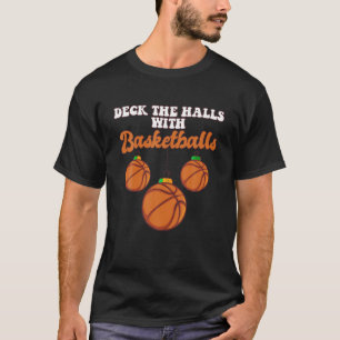 Camiseta O treinador do jogador de basquete, as bolas de Na