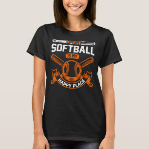 Camiseta O treinador do jogador de softball Fan Engraçado c