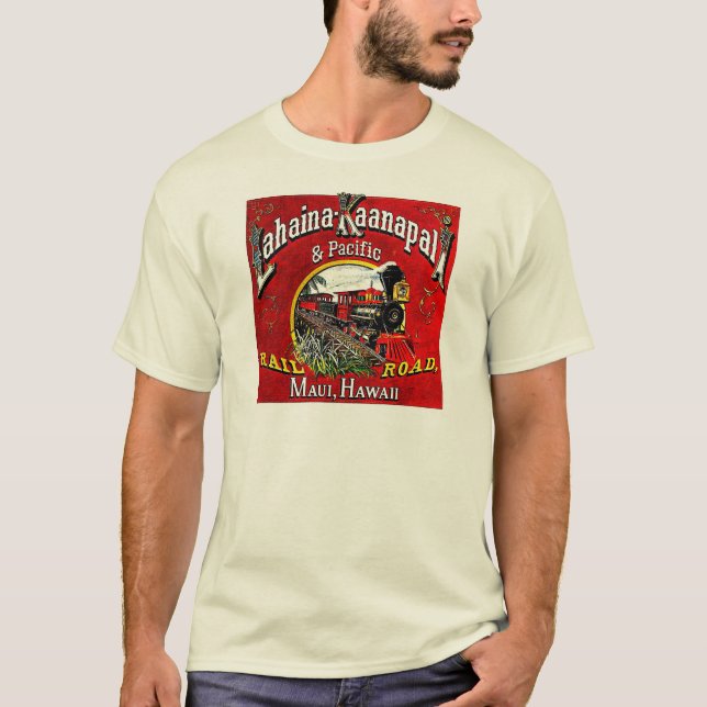 Camiseta O trem do cana-de-açúcar com locomotivas de (Frente)