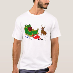 Camiseta o trenó do papai noel de h