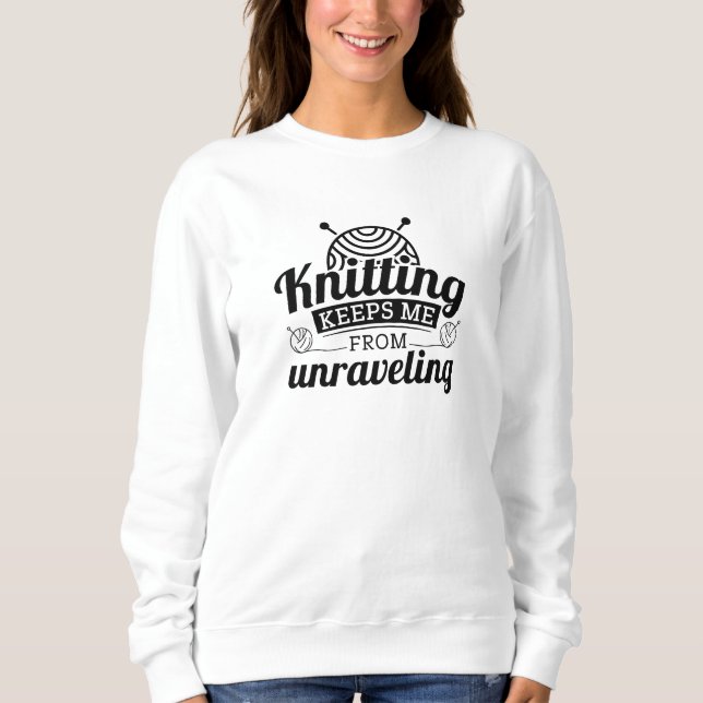 Camiseta O tricô Me Impede De Desmarcar (Frente)