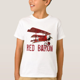 Camiseta "O triplane do Baron vermelho"
