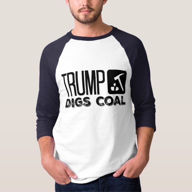 Camiseta O trunfo escava o carvão - trunfo 2020 (Frente)