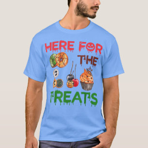 Camiseta O Truque De Halloween E Tratar Aqui Os Tratamentos