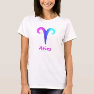 Camiseta O tshirt branco das mulheres do Aries