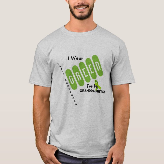 Camiseta O Tshirt CUSTOMIZÁVEL dos homens da consciência (Frente)