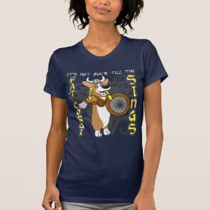 Camiseta O TShirt das mulheres do Corgi da ópera de Viking