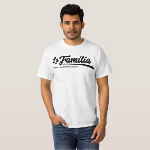 Camiseta O Tshirt dos homens de Familia do La
