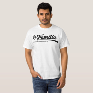 Camiseta O Tshirt dos homens de Familia do La