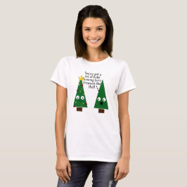 Camiseta O Tshirt foleiro das mulheres engraçadas do Natal