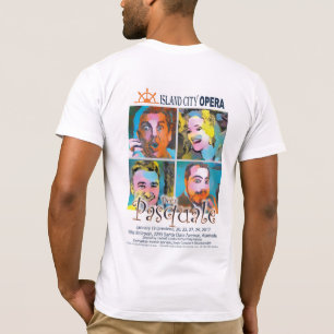Camiseta O tshirt leve dos homens de Don Pasquale da ópera
