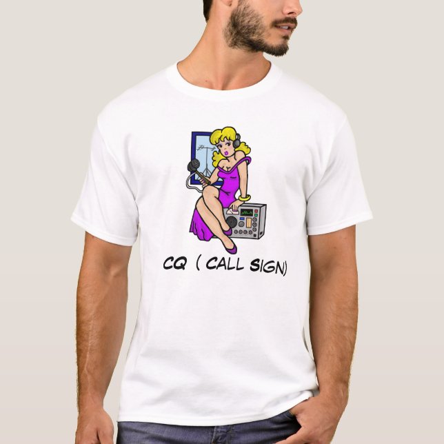 Camiseta O Tshirt louro da menina do Pin-acima do (Frente)