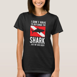 Camiseta O Tubarão É O Meu Mergulhador De Mergulhador