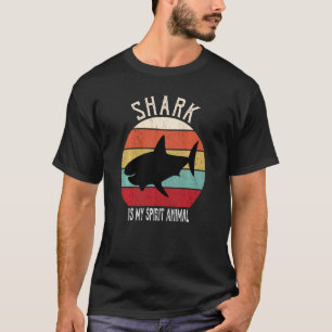 Camiseta O Tubarão Engraçado É O Meu Espírito Homens Mulher