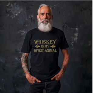 Camiseta O uísque é meu animal espiritual