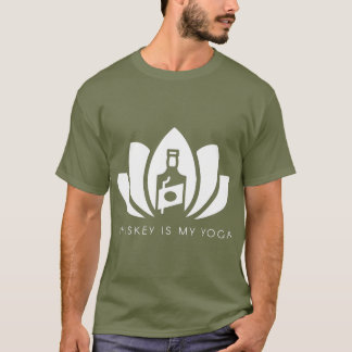 Camiseta O uísque é o meu ioga