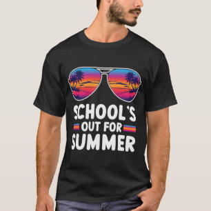 Camiseta O último dia da escola está fora para o verão.
