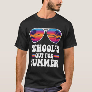 Camiseta O último dia da escola está fora para o verão.