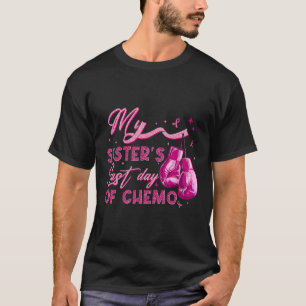 Camiseta O último dia de quimio do Cancer da mama da minha