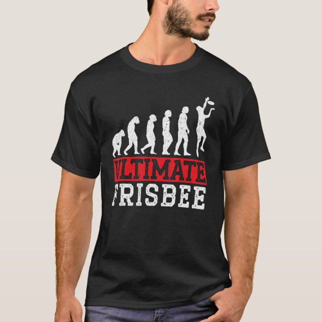 Camiseta O Último Esportes De Disco Voador De Evolução De F (Frente)