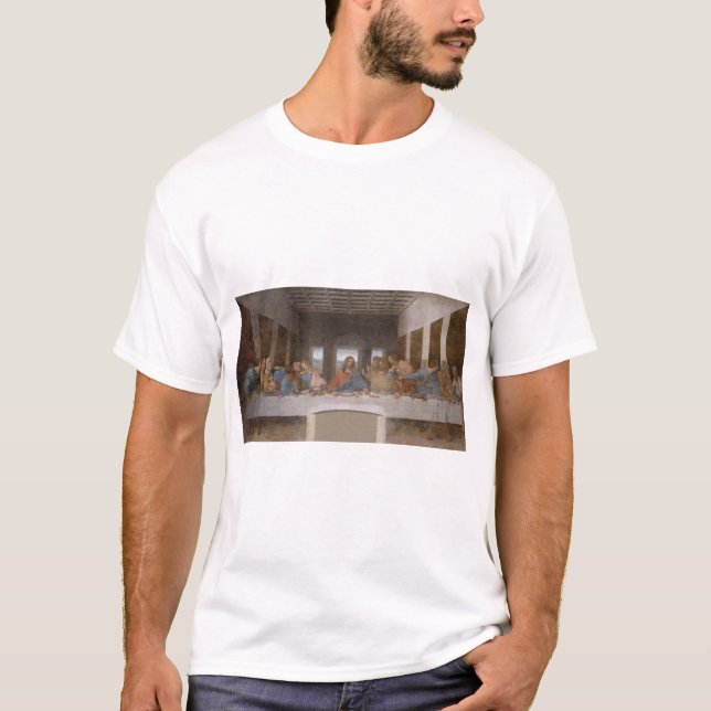 Camiseta O último jantar de Leonardo Da Vinci (Frente)