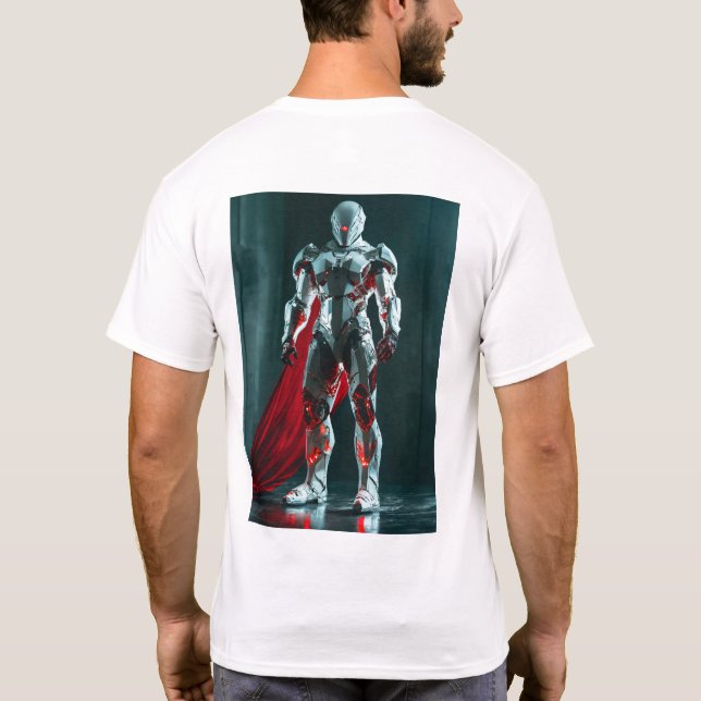 Camiseta O último robô Design Tee (Verso)