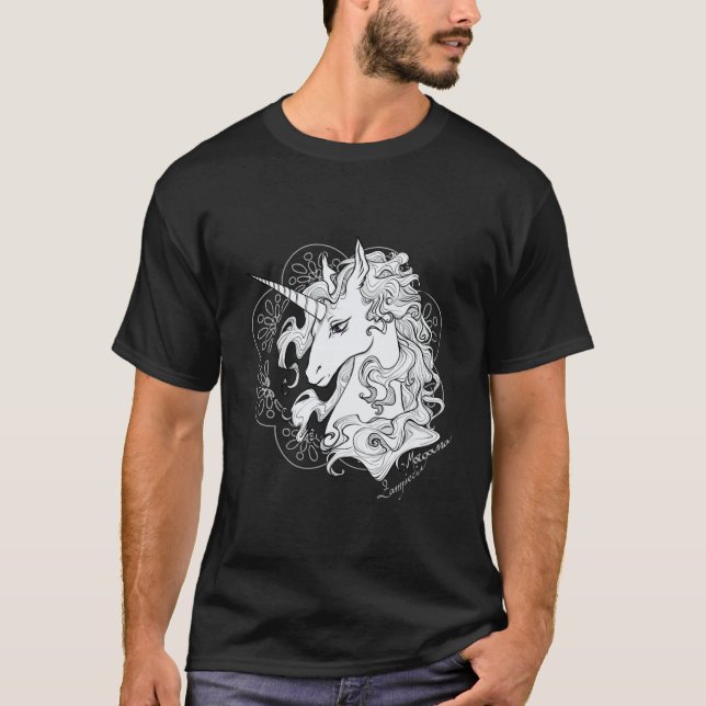 Camiseta O último unicórnio Amigos superdimensionados (Frente)