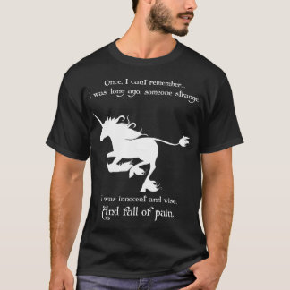 Camiseta O Último Unicórnio Correndo retrô