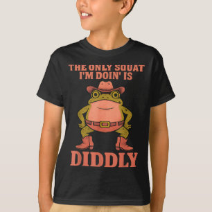 Camiseta O único agachamento que estou fazendo é o treino d