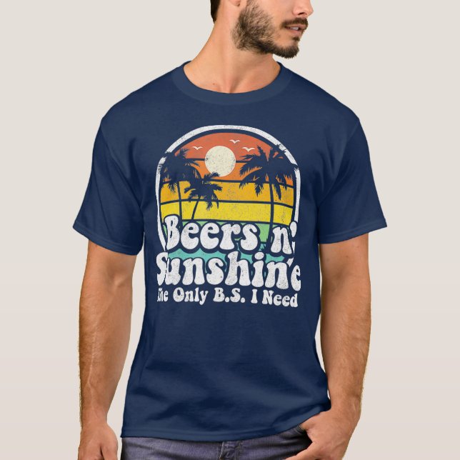 Camiseta O único BS de que preciso são as cervejas e o prot (Frente)