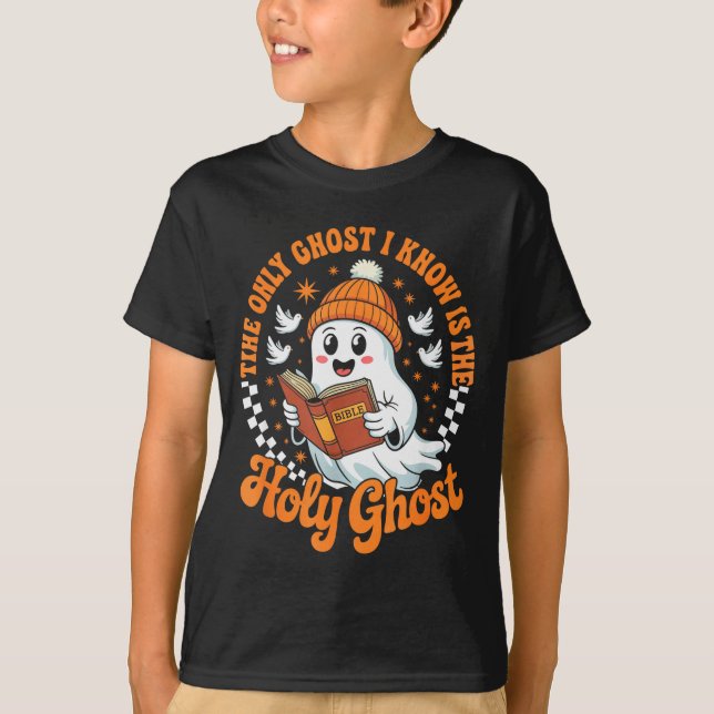 Camiseta O Único Fantasma Que Eu Conheço É O Sagrado Hallow (Frente)