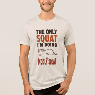 Camiseta O único prato que estou fazendo é um gato preguiço
