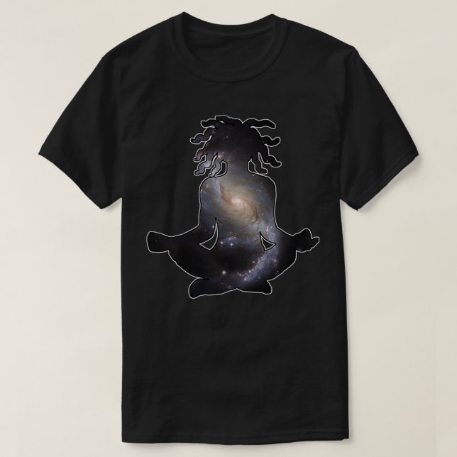 Camiseta O Universo Dentro Da Meditação Sentada (Frente do Design)