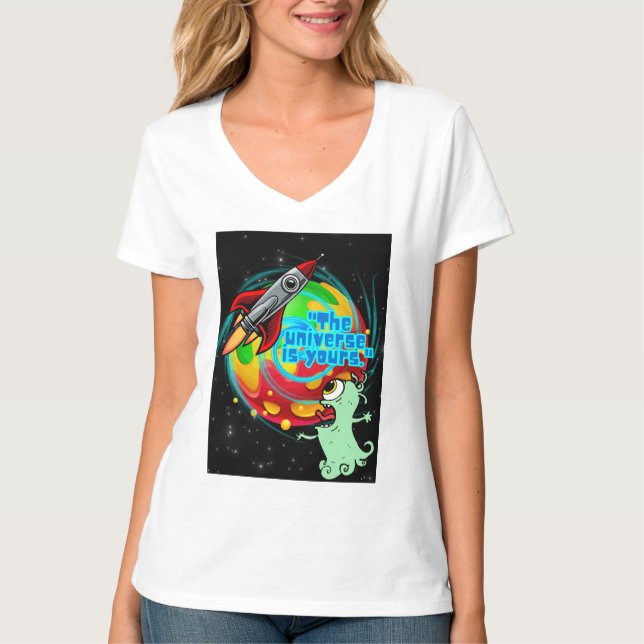 CAMISETA O UNIVERSO É SEU (Frente)
