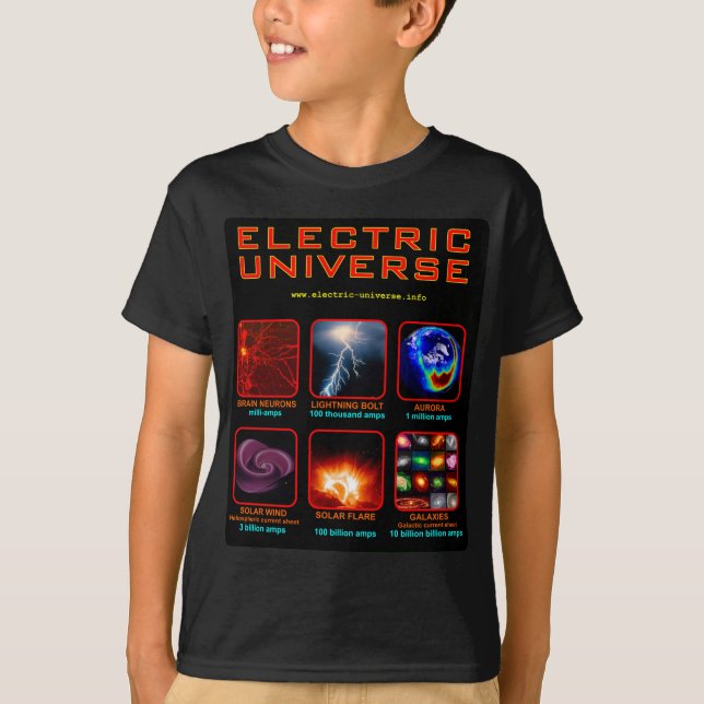 Camiseta O universo elétrico (Frente)