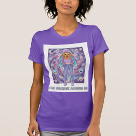 Camiseta O Universo Me Adora Cachorro