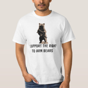 Camiseta O urso arma o urso de urso