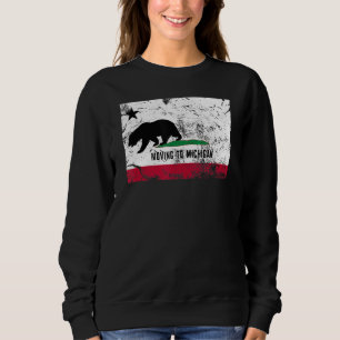 Camiseta O Urso Da Califórnia Está Se Mudando Para Michigan