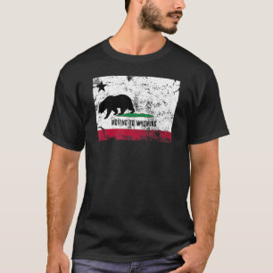 Camiseta O Urso Da Califórnia Está Se Mudando Para Wyoming 