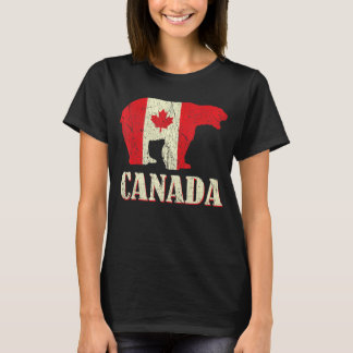 Camiseta O Urso Distante é o Dia do Canadá Orgulhoso Canadá