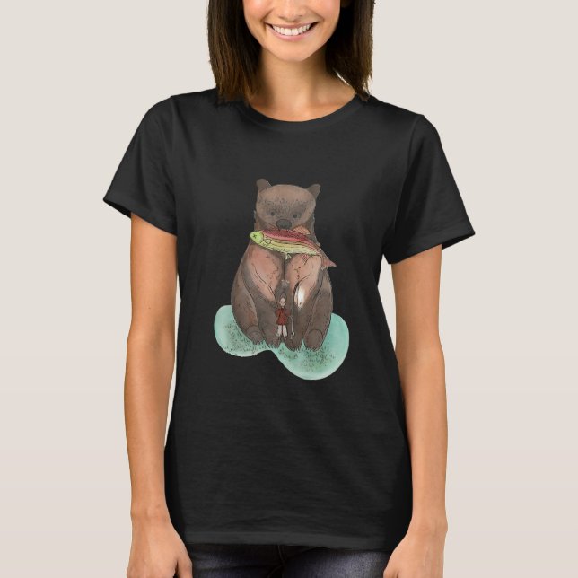 Camiseta O Urso e o Pescador (Frente)