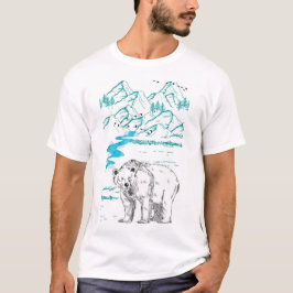 Camiseta O urso em seu habitat