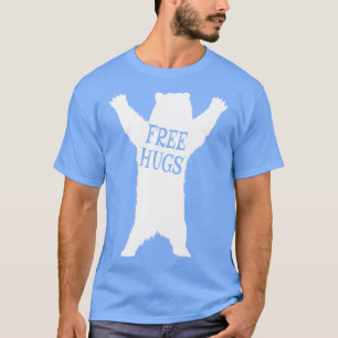 Camiseta O Urso Livre Abraça Animais Engraçados Extrovertid