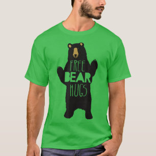Camiseta O Urso Livre Abraça O Humor Engraçado Do Urso