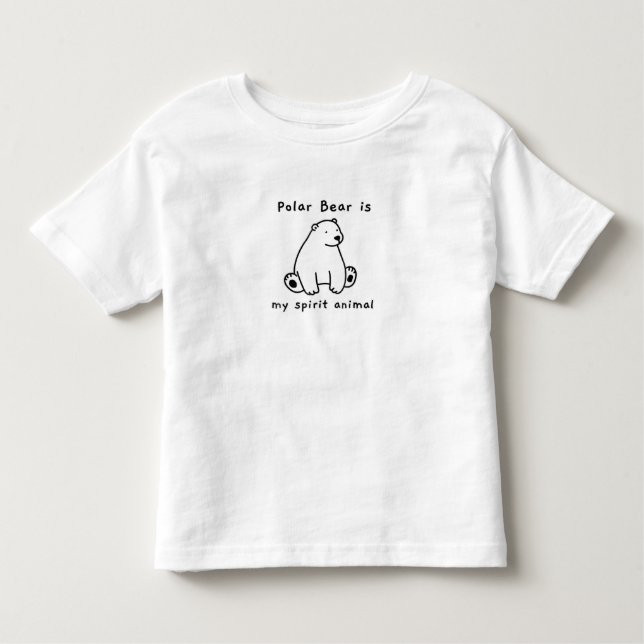 Camiseta O Urso Polar Bonito É O Meu Bebê Animal Espirituos (Frente)