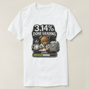 Camiseta O urso professor corrige as provas