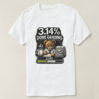 Camiseta O urso professor corrige as provas