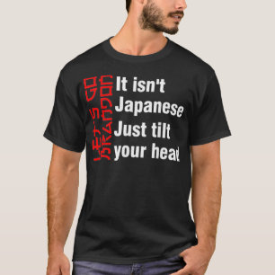 Camiseta O vamos vai Brandon, não é japonês, apenas inclina