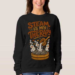 Camiseta O Vapor É Minha Terapia Design Divertido Amante de